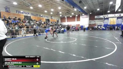 215 lbs Quarterfinal - Kevin Rodriguez, St John Bosco vs Sammy Seja, Buchanan