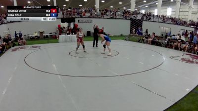 130 lbs Julissa Ortiz, Pennsylvania Blue vs Kira Cole, Ohio Gray