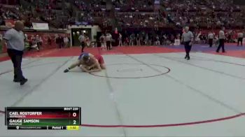 D2-285 lbs Champ. Round 1 - Cael Rostorfer, Wapakoneta vs Gauge Samson, Maysville