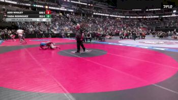 G100-4A 3rd Place Match - Addi Whaley, Soroco High School & Middle School Girls vs Yaida Rodriguez, Fort Lupton Girls