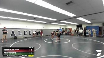 120 lbs Quarterfinal - Anthony Diaz, Rancho Cucamonga High School vs Jameson Valente, Servite High School