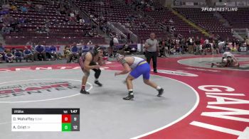 215 lbs Semifinal - Dante Mahaffey, Saucon Valley vs Alex Crist, Chestnut Ridge