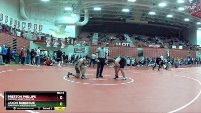 190 lbs Champ. Round 2 - Preston Phillips, Corydon Wrestling Club vs Jaxon Burkhead, Yorktown Wrestling Club