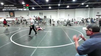 130 lbs Consi Of 4 - Isaiah Alfaro, Rkda vs William Graziano, Carlsbad Wr Ac