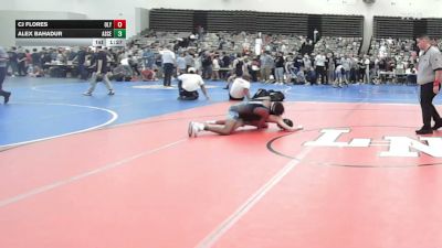 108-H lbs Quarterfinal - CJ Flores, Olympic vs Alex Bahadur, Ascend