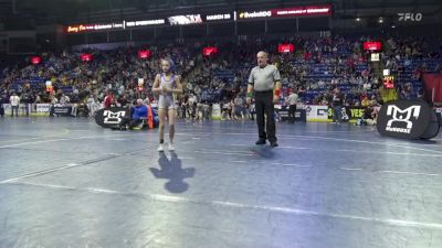 75 lbs Round Of 16 - Fiona Yablonski, Delaware Valley vs Margareta Hall, Mt. Lebanon