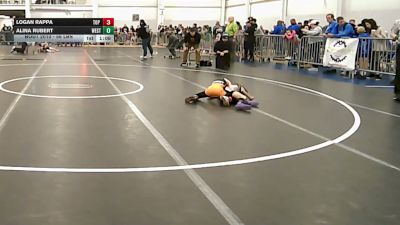 56 lbs Round Of 32 - Logan Rappa, Top Flight Wr Ac vs Alina Rubert, West Hartford