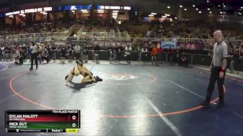 106 1A 7th Place Match - Dylan Malott, Rutherford vs Nick Guy, Weeki Wachee