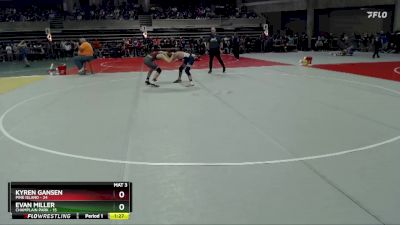 130 lbs Champ. Round 1 - Kyren Gansen, Pine Island vs Evan Miller, Champlain Park