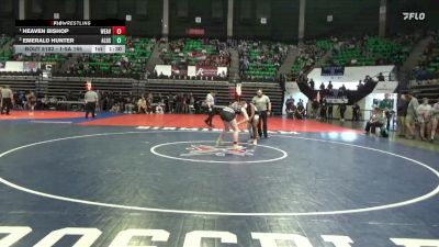 1-5A 165 1st Place Match - Heaven Bishop, Weaver vs Emerald Hunter, Alexandria HS