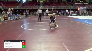 55 lbs 5th Place - Bain Lahoe, Thermopolis Wrestling Club vs Jayden Hemphill, MIDWEST DESTROYERS