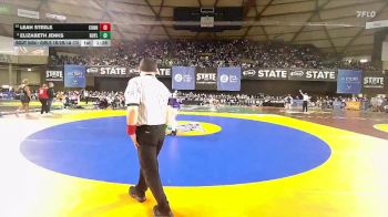 Girls 1B/2B/1A 170 Quarterfinal - Leah Steele, Connell (Girls) vs Elizabeth Jenks, Royal (Girls)