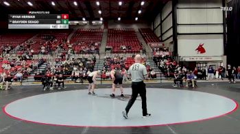 285 lbs Champ. Round 1 - Ryan Herman, Maryville vs Brayden Seago, Ouachita Baptist