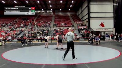 285 lbs Champ. Round 1 - Ryan Herman, Maryville vs Brayden Seago, Ouachita Baptist