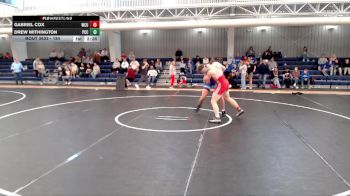184 lbs Cons. Round 6 - Gabriel Cox, Western Colorado University vs Drew Withington, Pratt Community College