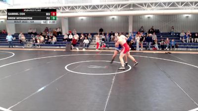 184 lbs Cons. Round 6 - Gabriel Cox, Western Colorado University vs Drew Withington, Pratt Community College