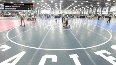 160 lbs Round Of 64 - Gannon Sheffield, LA vs Devon Weber, NY