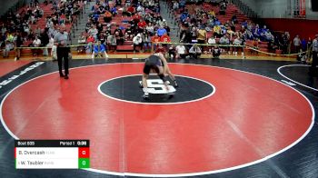 127 lbs Cons. Round 4 - Wyatt Taubler, River Valley Hs vs Brennan Overcash, Plum Hs