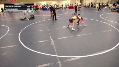 14U - 105 lbs Cons. Round 4 - TJ Richardson, Minnesota vs Jackson Ganfield, Kingdom Wrestling