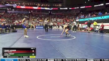 1A-113 lbs Champ. Round 1 - Timmy Hosier, West Branch vs Cole Frost, Don Bosco