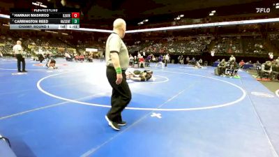 120 Class 2 lbs Champ. Round 1 - Carrington Reed, Hazelwood Central vs Hannah Maskrod, Ozark