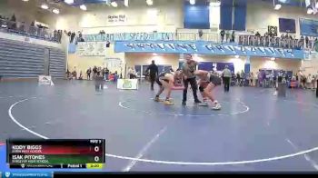 182 lbs Champ. Round 1 - Isak Pitones, Ridgevue High School vs Kody Biggs, Kuna High School