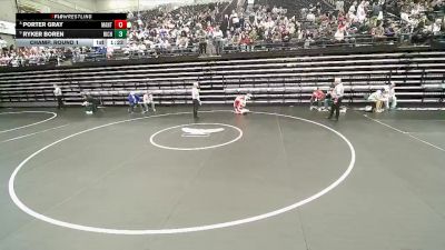 3A 144 lbs Champ. Round 1 - Ryker Boren, Richfield vs Porter Gray, Manti