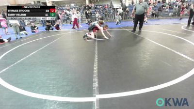 91-98 lbs Quarterfinal - Brinlee Brooks, SEO Wrestling Club vs Emmy Helton, All American Wrestling