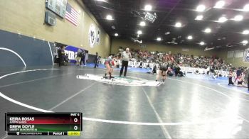 110 lbs Champ. Round 3 - Drew Doyle, Liberty (Bakersfield) vs Keira Rosas, Justin Garza