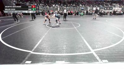 125 lbs Quarterfinal - Juliette Abolhosn, D3 Wc vs Millie Cook, Cougar WC