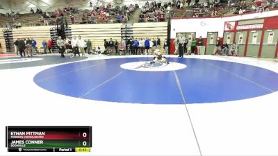 120 lbs Champ. Round 3 - Ethan Pittman, Madison Consolidated vs James Conner, Boonville