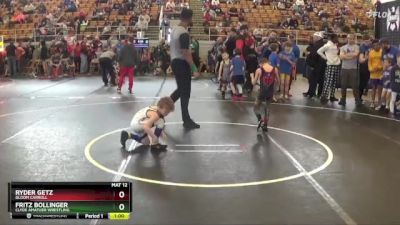 50 lbs Semifinal - Fritz Bollinger, Clyde Amatuer Wrestling vs Ryder Getz, Bloom Carroll