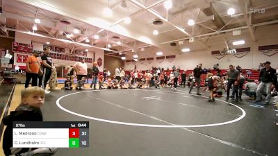 67 lbs 3rd Place - Liam Medrano, Cowboy Elite 9u vs Camdon Lundholm, Owasso Takedown Club