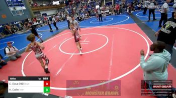 92 lbs Final - Carson Dove (92), Davis Youth Wrestling Club vs Harrison Cofer, Standfast