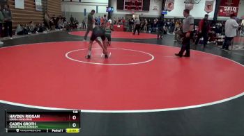 138 lbs Round 3 - Hayden Riggan, Louisa-Muscatine vs Caden Groth, Cedar Rapids Kennedy