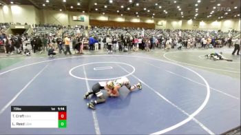 73 lbs Quarterfinal - Tristen Craft, Squires vs Latigo Reed, Legacy Elite WC