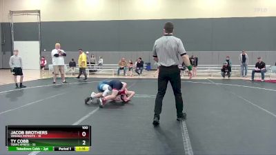 100 lbs Round 2 (6 Team) - Ty Cobb, Terps Xpress vs Jacob Brothers, Virginia Patriots