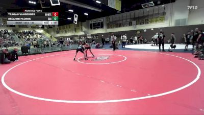 84 lbs Semifinal - Teagan Vanbebber, MTC - MANTANONA TRAINING CENTE vs Esquire Flores, Socal Grappling Club