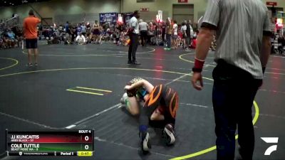 92 lbs Round 2 (6 Team) - JJ Kuncaitis, Ares Black vs Cole Tuttle, Beast Mode WA