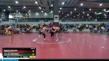 120 lbs Round 3 (6 Team) - Dylan Aristides, BEACH BOYZ WRESTLING CLUB vs Bailey Wilman, RAW TALENT