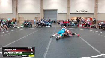 105 lbs Round 2 (6 Team) - Dallas Rosenbarger, Contenders WA vs Gavin Matheis, Glasgow WA