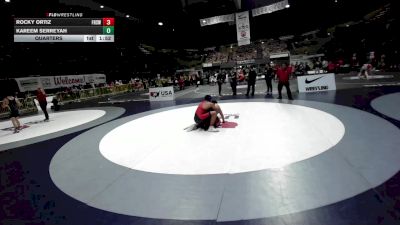 215 lbs Quarters - Kareem Serreyah vs Rocky Ortiz, Folsom High School Wrestling