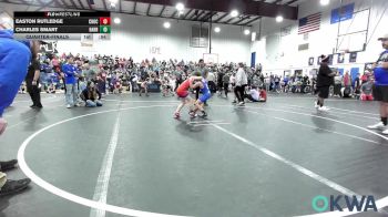 83 lbs Quarterfinal - Easton Rutledge, Choctaw Ironman vs Charles Smart, Harrah Little League Wrestling