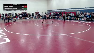 172 lbs Champ. Round 1 - Brody Straumann, Atwater-Cosmos-Grove City vs Gianny Lopez, Sibley East