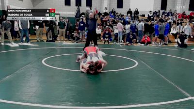 132 lbs Consi Of 16 #1 - Jonathan Burley, Silver Lake vs Izadora De Souza, Quincy/North Quincy