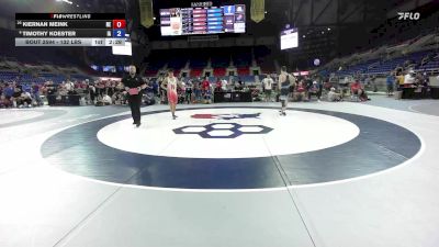132 lbs 7th Place Match - Kiernan Meink, NE vs Timothy Koester, IA