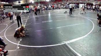 80 lbs Quarterfinal - Braeden Wieland, Nebraska Boyz vs Jack Blair, Hawks Wrestling Club (Lincoln)