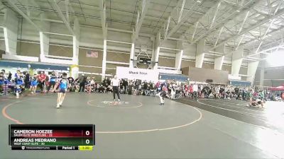 100 lbs Quarters & Wb (16 Team) - Cameron Hoezee, Salem Elite Wrestling vs Andreas Medrano, West Coast Elite