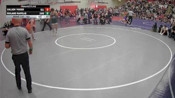 150 lbs Champ. Round 1 - Jullien Yoder, Dallas vs Roland Rapelje, Edmonds-Woodway