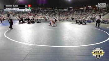 B3A-150 lbs Semifinal - Brennen Harris, Marlow vs Bowdy Thomason, Blackwell